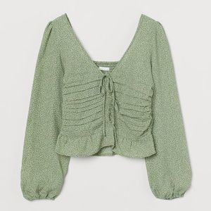 H&M DRAPED BLOUSE